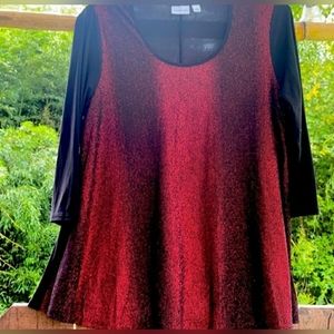 Beautiful holiday blouse, sz L, EXCELLENT condition